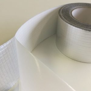 Aluminium-Klebeband mit Glasgelege verstärkt
